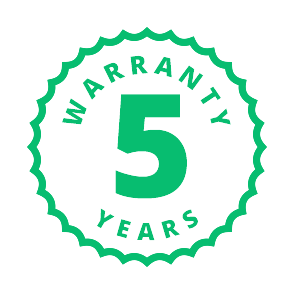 5-year warranty