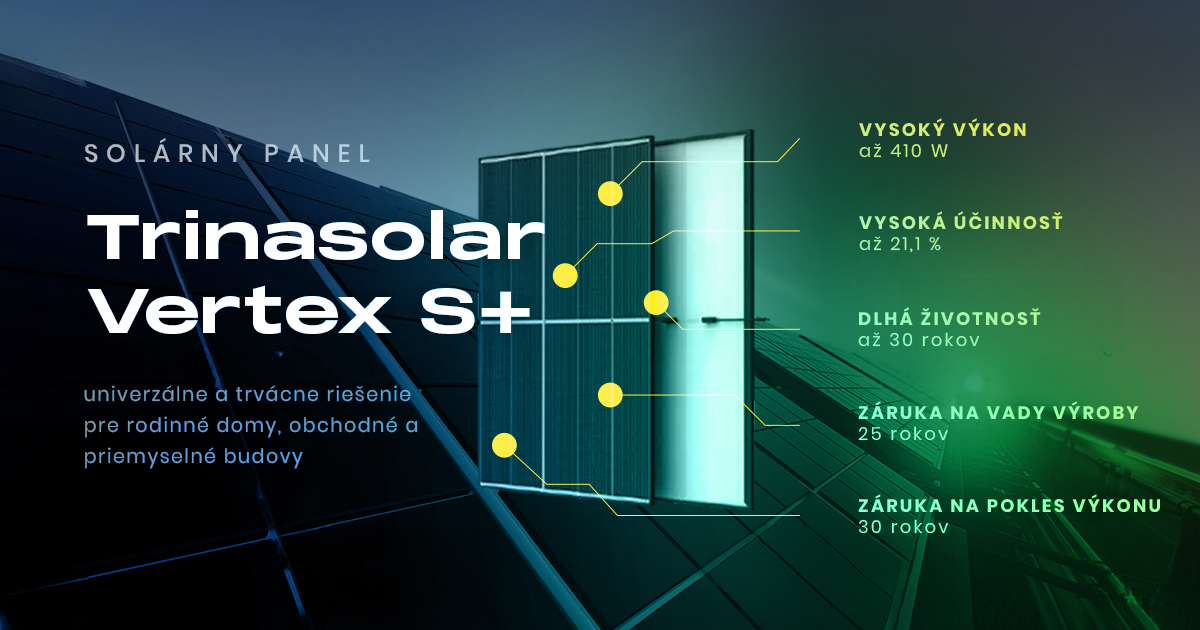 Solárny panel s vysokým výkonom Trinasolar VERTEX S