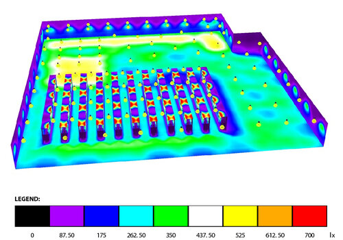 3D light intensity rendering